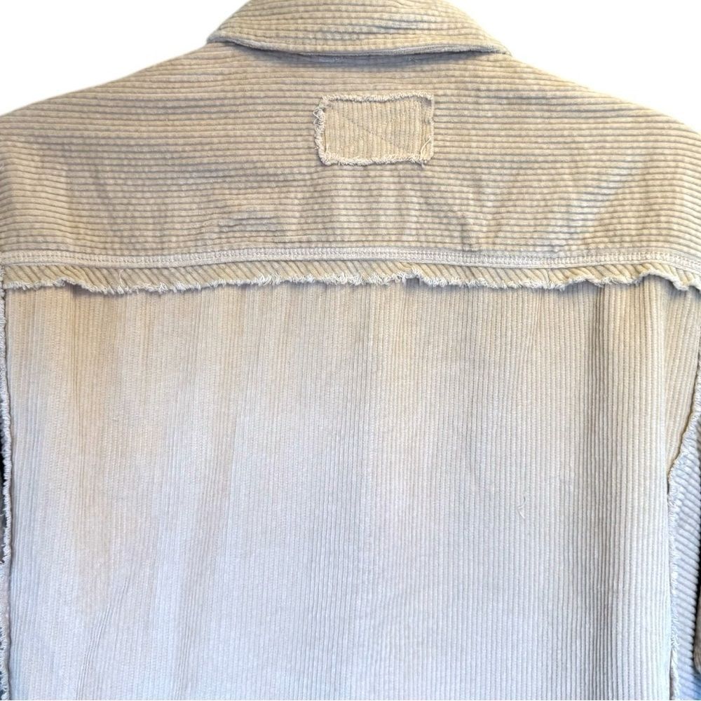 Oversized Corduroy Cream White Shacket Layering Jacket Size Large NWT - AEMI+CO - Picture 7 of 14